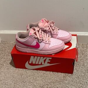 Nike Light Pink and Fuchsia Sneakers